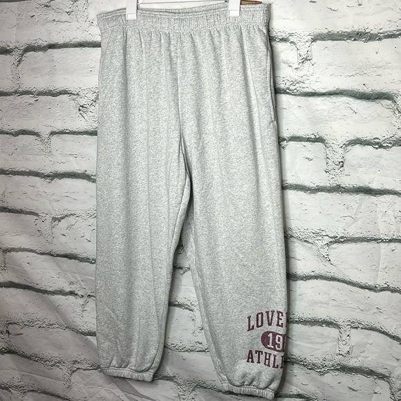 PINK Victoria's Secret Pants - Pink by Victorias Secret Gray Campus Pant size XL NWT